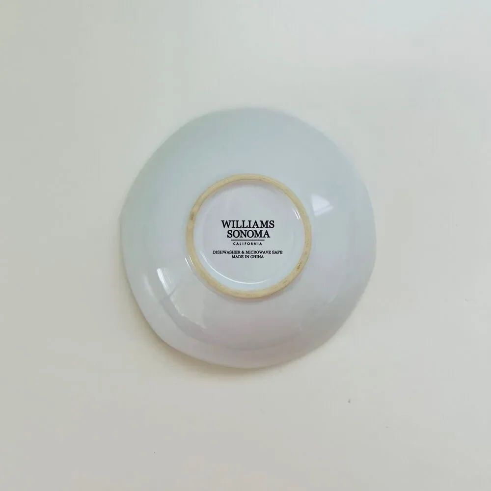 WILLIAMS SONOMA Stoneware Valentine's Day Soup Cereal Heart Bowls, Set of 4